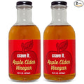 Crave It. Apple Cider Vinegar with Mother - Gut Health &amp Digestion - Made with Utah Honey - 16oz - 2pk