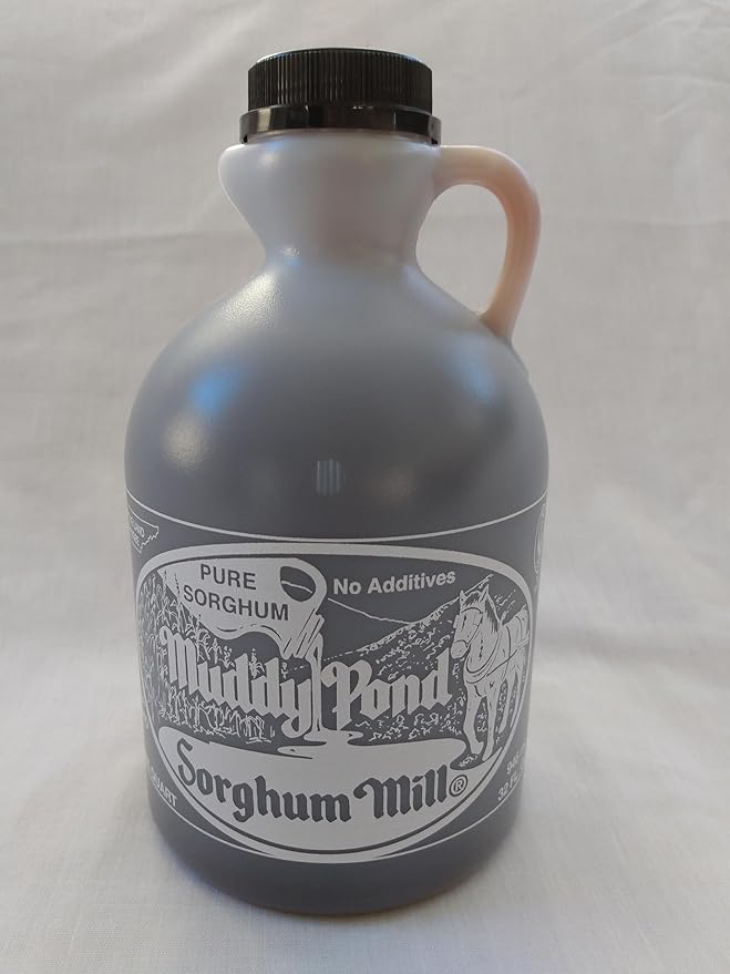 Muddy Pond Sorghum Mill - Pure Sorghum Syrup - No Additives Non-GMO and Gluten Free 32OZ