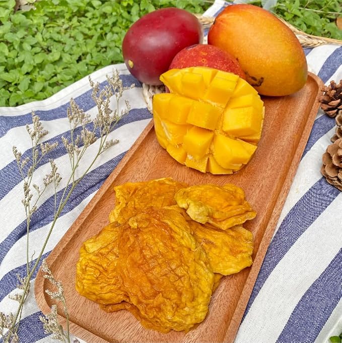 DUO LI DUO Premium Dried Golden Irwin mango (Sugar free) – 100% Natural No Sugar Added Vegan &amp Gluten-Free Snack – 3Pack 120g Each (Total 360g)