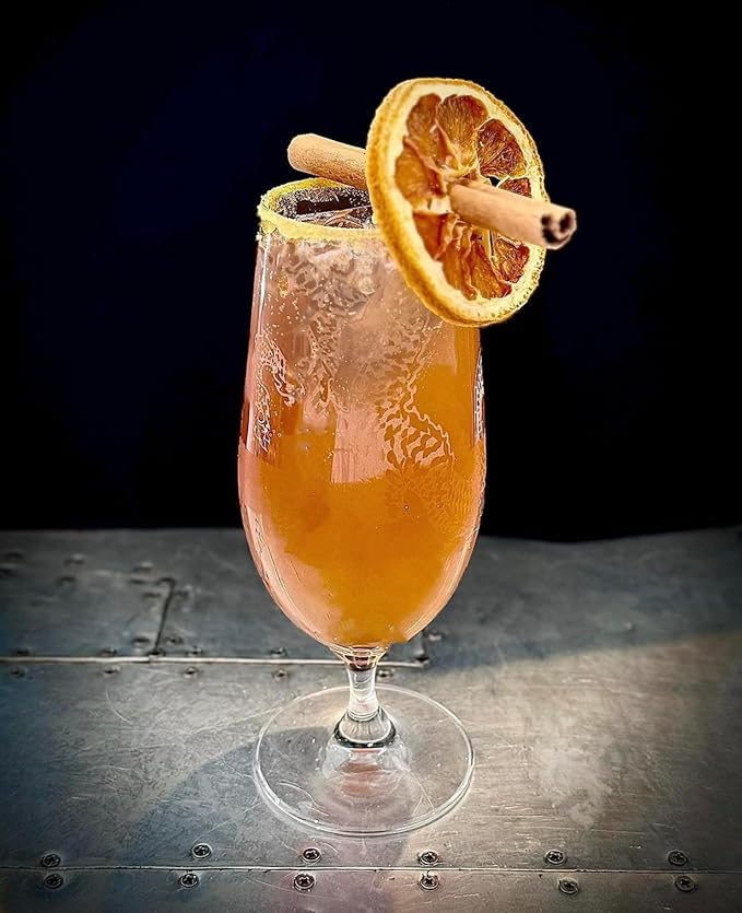 Cocktail Garnish Co. Dried Orange Wheels 186+ Slices (Pack of 6)