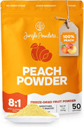 Jungle Powders Peach Powder 7 Ounce Powdered Freeze Dried Peaches for Smoothies No Sugar Added Additive Filler Free Peach Flavoring Extract for Baking Cooking Flavoring Smoothie