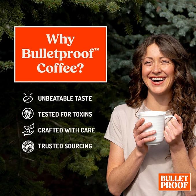 Bulletproof The Mentalist Medium-Dark Roast Single-Serve Pods 24 Count Clean Coffee Tested for Toxins Packaging May Vary