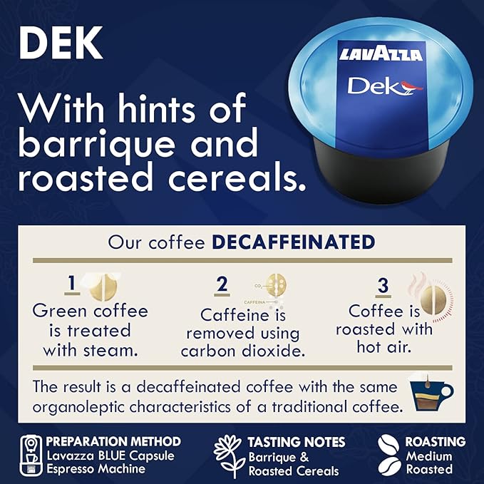 Lavazza Blue Capsules Coffee Pods Variety Pack – 100 Count (25 Each of Top Class Gold Selection Decaf Dek &amp Caffè Crema) – Compatible with Lavazza LB Machines Only