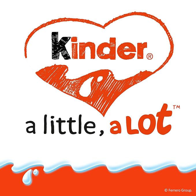 Kinder Chocolate 18 Four Count Packs Milk Chocolate Bar with Creamy Milky Filling Individually Wrapped Candy 1.8 oz Each