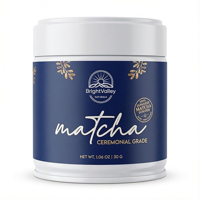 Ceremonial Grade Premium Matcha Powder– 100% Japanese Premium Matcha Powder Shade-Grown &amp Stone-Ground Smooth Flavor Energy &amp Focus Without Jitters Perfect for Lattes &amp Daily Wellness