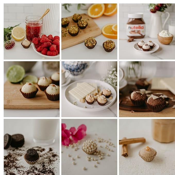 Handcrafted Gourmet Brigadeiro | Truffle Assortment - Gift Box - Valentine's Day - Mother's Day - Flavors Include: Guava Cheesecake  Creme Brulee  Chocolate  Coconut  Lime &amp Dark Chocolate La