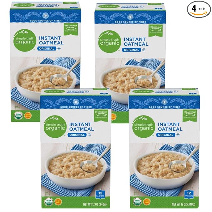 Generic Simple Truth Organic Original Instant Oatmeal 12ct (Pack of 4)
