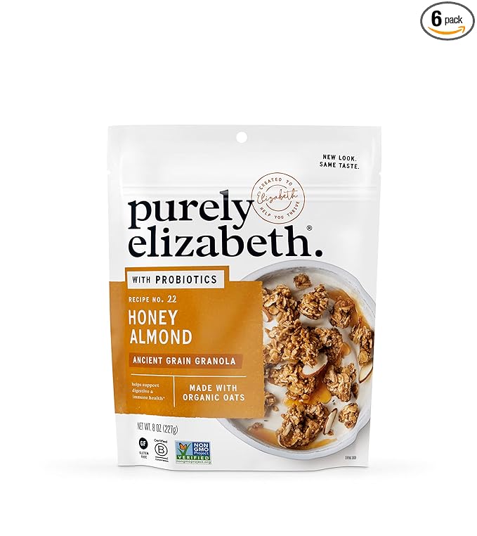 Generic Pure.ly Eliza.beth Granola Probiotic Honey Almond 8 oz (Pack Of 6)