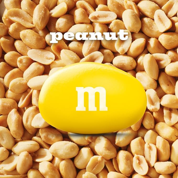 M&ampM’S Peanut Candy Jars Assorted Chocolate Candies Party Size Bulk Movie Night Treats Bulk Chocolate Candy Buffet Chocolates Resealable and Recyclable 23 Oz Each Pack of 2