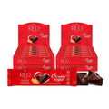 RED Delight®™ Orange and Almond Dark Chocolate 12 Count Box of Grab N Go Travel Size Bars (0.92 Ounces Each) (4 Boxes - Total of 48 Bars)