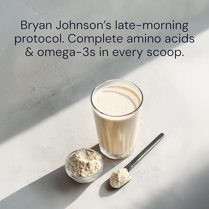 Blueprint Bryan Johnson Vegan Protein Meal Replacement – Plant Based Hemp Protein with 30g Protein Per Serving – Low Calorie Chai Flavored Protein for Women &amp Men – Dairy Free– 15 Servings