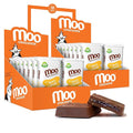 Moo Chocolates All Natural Milk Chocolate Mini Bars with Honey Caramel 0.7 oz 28 ct (Pack of 2) | 70 Calorie Snacks for On-the-Go Lunchboxes Office