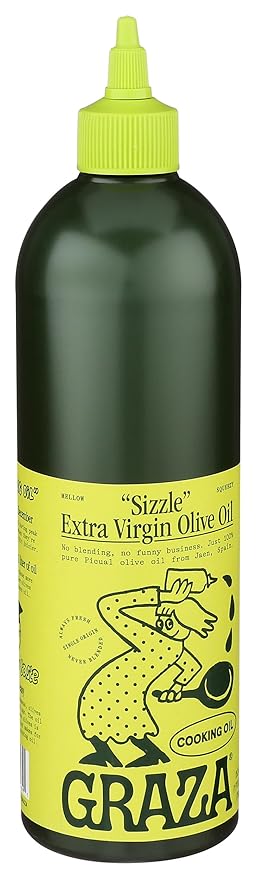 Graza Sizzle Extra Virgin Olive Oil No Hydrogenated Fats 750 ML (Pack of 6)