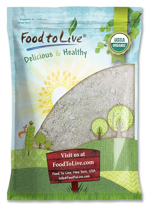 Food to Live Organic Pumpkin Seeds Protein Powder 8 Pounds – 60% Protein Non-GMO Non-Irradiated Pure Flour Kosher Vegan Superfood Bulk Great for Baking Drinks and Smoothies