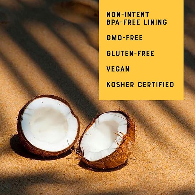 Nature’s Greatest Foods Pure Coconut Milk – No Guar Gum No Additives Non-GMO BPA-Free Vegan Gluten-Free and Kosher 17-19% Coconut Milk Fat Unsweetened 12-pack