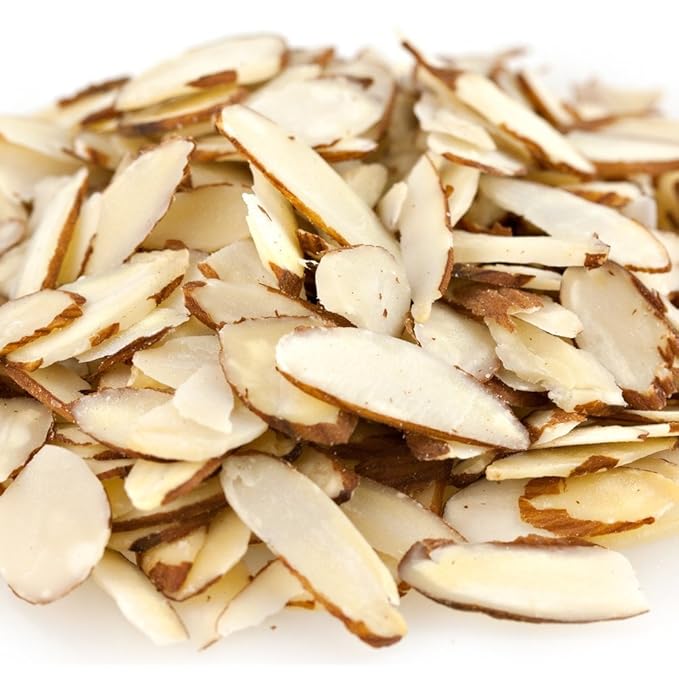 Raw Almonds Sliced 25lb Case Bulk Bag