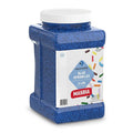 Dependable Food Blue Sprinkles - 2 Lb. Bulk Container - Gluten-Free Kosher Blue Jimmies for Cake Decorating Cupcakes &amp More - Resealable Jar
