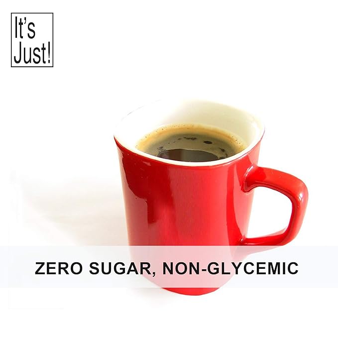 It's Just! - 100% Monkfruit Extract Powder Keto Friendly Sweetener Monk Fruit Sugar-Free Non-GMO Non-Glycemic (25% Mogroside V 1.5oz / 42g)