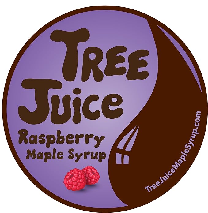 Tree Juice Raspberry Maple Syrup | All Natural Non GMO Vegan Gluten Free Vegetarian Paleo | 12 Ounce Bottle