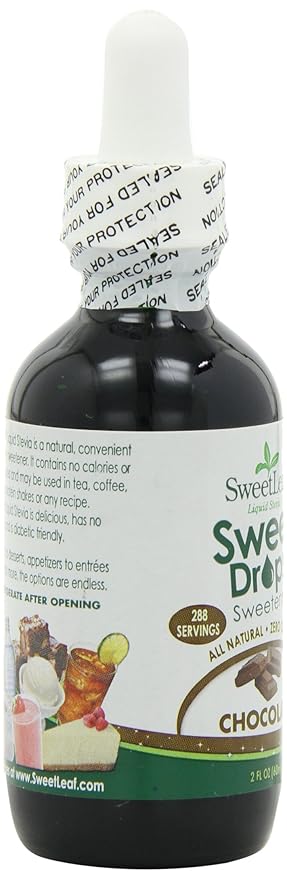 SweetLeaf Sweet Drops Liquid Stevia Sweetener Chocolate 2 Ounce (Pack of 2)