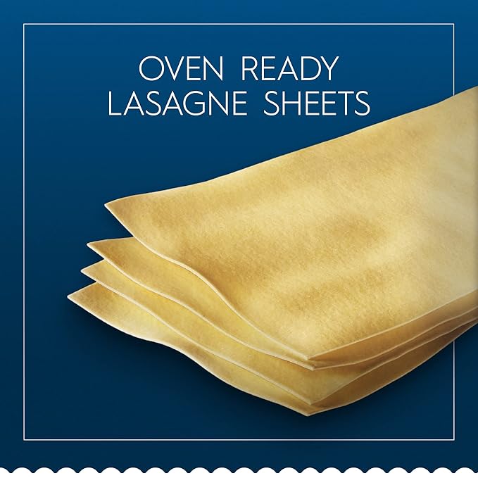 Barilla Oven-Ready Lasagne 9 oz. Box (Pack of 12) - Pasta Made with Durum Wheat Semolina - Kosher Certified