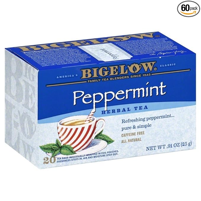 Bigelow Tea Purely Peppermint Tea - Case of 6 - 20 BAG