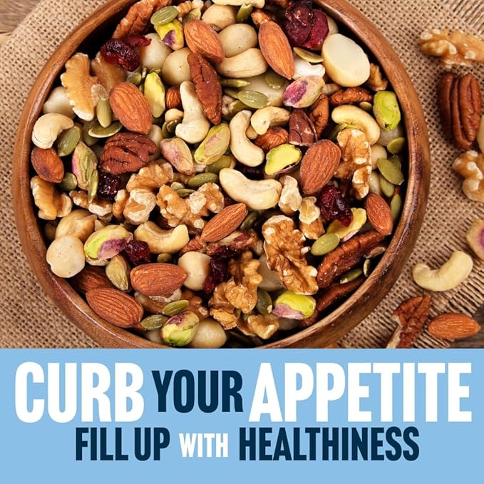 Daily Gourmet Nuts - Unsalted Mixed Nuts Snack Packs/Individually Wrapped Snacks/Nut Snacks/No Peanuts/Healthy Trail Mix Individual Packs/Deluxe Assorted Snacks