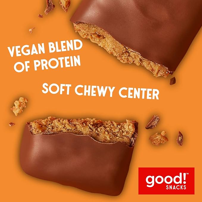 good! Snacks Chocolate Peanut Butter Vegan Protein Bar Soy &amp Gluten Free Plant Based Low Sugar 15g Clean Protein Natural Healthy Snack Kosher Friendly For Athletes &amp Active Lifestyles