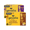 Gevalia Mocha Latte Espresso 6 Keurig K-Cups &amp Caramel Macchiato 6 Keurig K-Cups with Froth Packets (Variety Pack)
