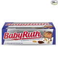 Baby Ruth Chocolatey Peanut Caramel Nougat Full Size Individually Wrapped Candy Bars 1.9 oz each Bulk 24 Pack