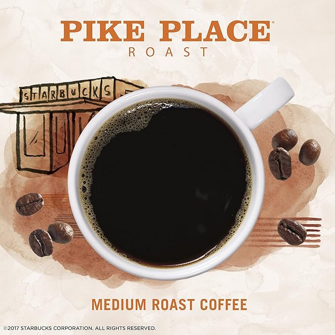 Starbucks Via Instant Coffee Packets Pike Place Roast Medium Roast Coffee 100% Arabica Instant &amp Micro ground Coffee 8 Packets Per Box (Pack of 2 Boxes)