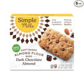 Generic Sim.ple Mi.lls Bar Soft Black Dark Chocolate Almond 5.99 oz (Pack of 6)