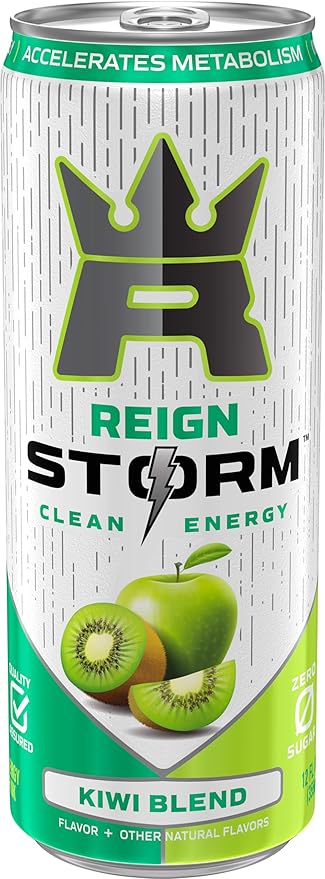 REIGN Storm Kiwi Blend Fitness &amp Wellness Energy Drink 12 Fl Oz | Pack of 12