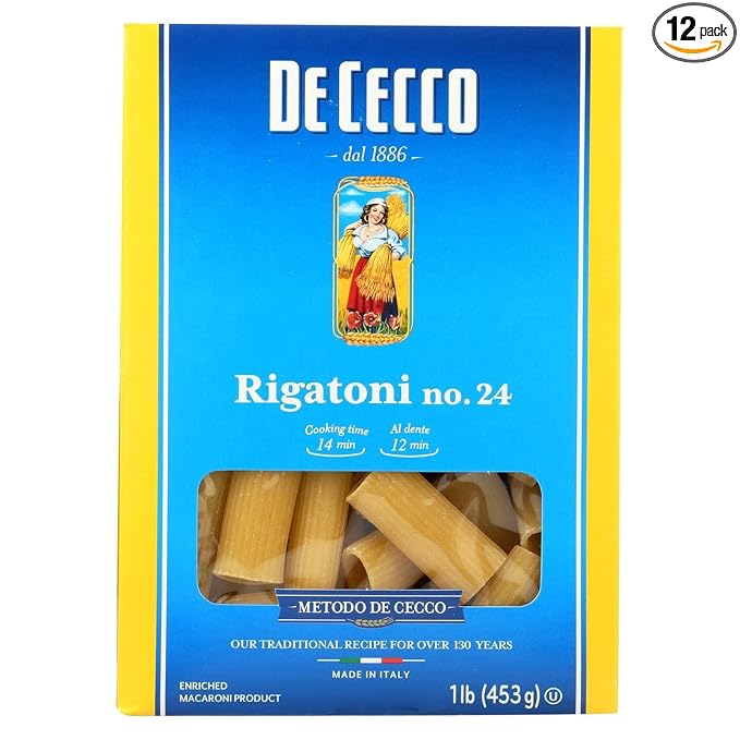 De Cecco Pasta Pasta Rigatoni - (Case of 12 - 16 oz)12