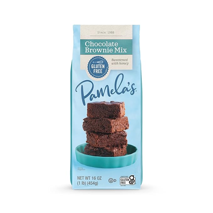 Pamela’s Baking Mixes Chocolate Brownie Mix Gluten-Free 16 oz. (Pack of 3)