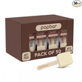 Popbar - Hot Chocolate Sticks - 50 Pack Bulk Case - Ideal for Holidays Birthdays Corporate Office Gifts Stocking Stuffers Thanksgiving Christmas Hanukkah Cocoa Bomb Lovers (Vanilla White)