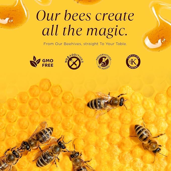 5 lbs. 100% Raw &amp Unfiltered Gallberry Honey - American Made by Pure Southern Honey