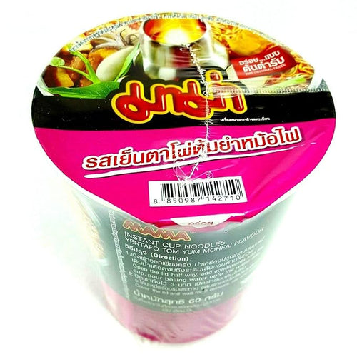 (Pack of 3) Yentafo Tom Yum Mohfai Flavour Quick Cooking Thai Instant Noodle Cup