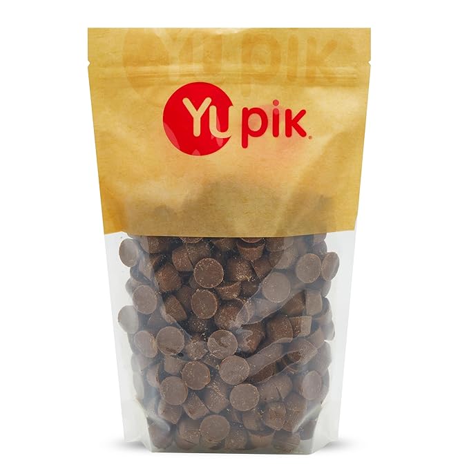 Yupik Mini Peanut Butter Cups 2.2 lb (35.2 oz) Kosher Milk Chocolate Goblets Peanut Butter Filling Smooth &amp Creamy Delicious Snacks Ideal for Baking Topping &amp Gifting