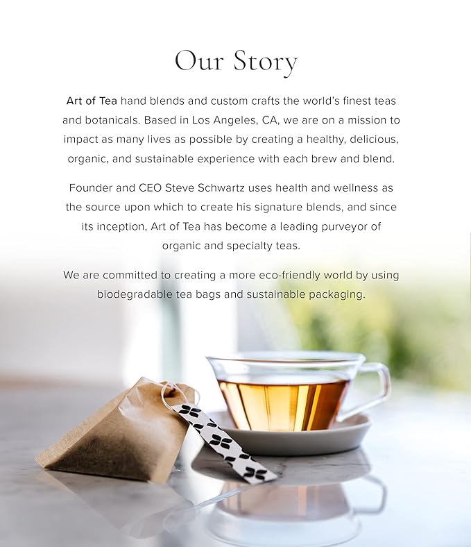 Art of Tea | French Lemon Ginger | 50 Pyramid Tea Bag Sachets