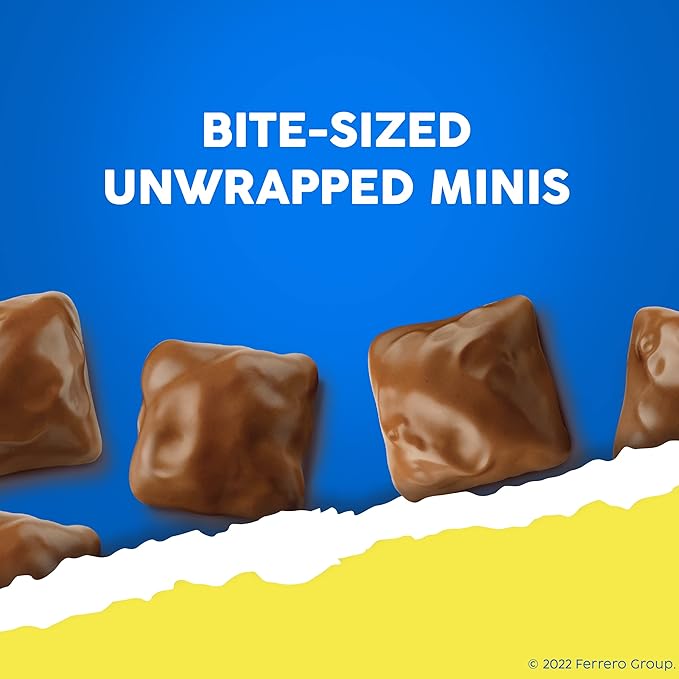 Butterfinger Unwrapped Minis Bulk 12 Bags Chocolatey Peanut-Buttery Resealable Bag 8 oz Each