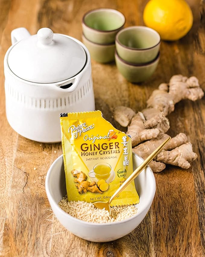 Prince of Peace Instant Ginger Honey Crystals 30 ct Bags - 18 g Sachets - PACK OF 4