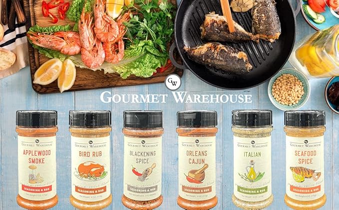 Gourmet Warehouse Spice Collect Variety Pack - 6 Jars - No MSG No HFCS