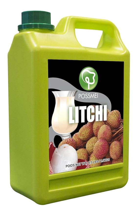 Possmei Flavored Syrup Litchi 5.5 Pound