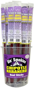 Buffalo Bills Chipotle Habanero Ole Smokies - 15 Wrapped Beef Sticks Per Tub