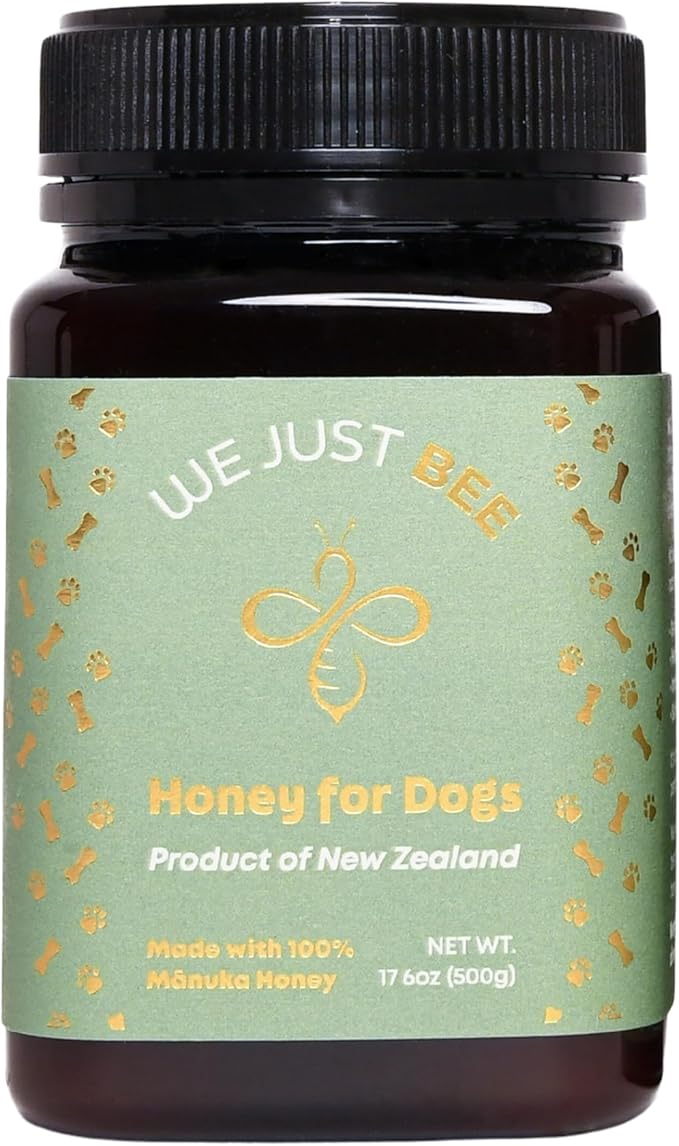 Manuka Honey for Dogs 500g/17.6oz – Premium New Zealand Dog Food Topper &amp Natural Treat | Raw Honey for Dogs for Immune Skin &amp Gut Support | Traceable Superfood – MGO 400+