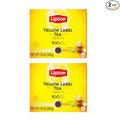 Lipton Yellow Label International Blend | Black Tea | Premium Tea | Lipton Tea Bags | 200 Grams (Pack of 2)