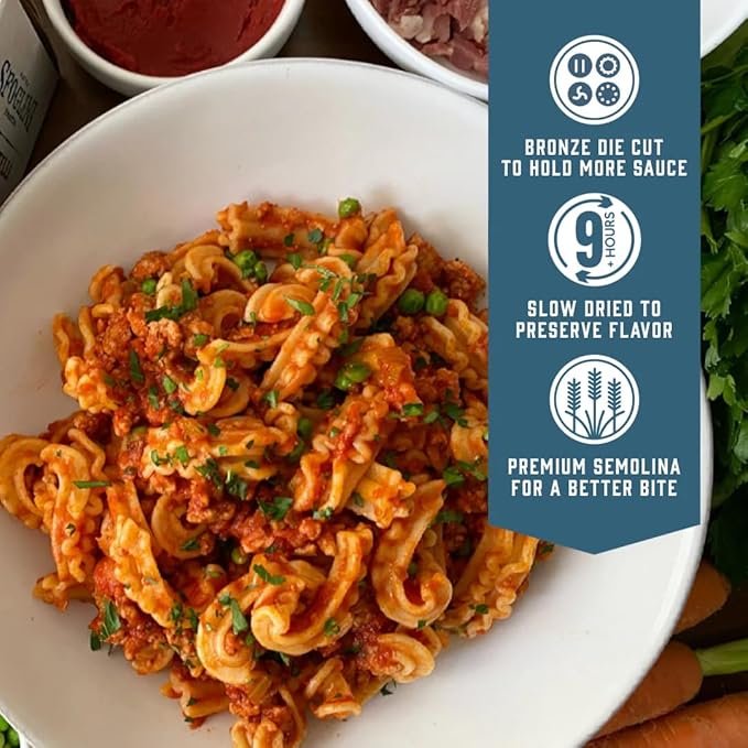 Sfoglini × Sporkful Cascatelli Pasta – Waterfall-Inspired Sauce-Maximizing James Beard-Awarded Original (4-Pack 16oz Each)
