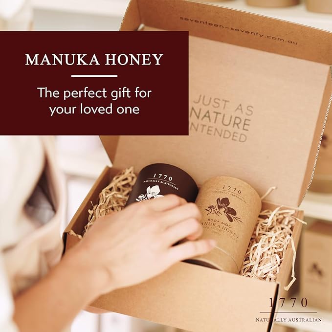 1770 Naturally Australian MGO 500+ Manuka Honey Sticks 30 x 15g Organic Honey for Tea Yogurt &amp Travel Snacks