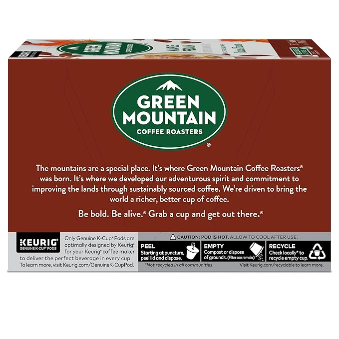 Green Mountain Coffee Roasters Maple Pecan Single-Serve Keurig K-Cup Pods Flavored Light Roast Coffee 72 Count